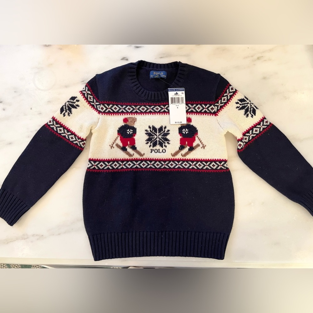Kids Polo Ralph Lauren Special Edition Sweater. New with tags. Size 6.